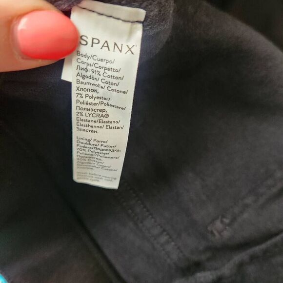 Spanx Skinny Jeans Womens XL Black Pull On New - Picture 3 of 4